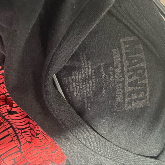 Marvel Black Tee with Red Graphic - Picture 4 of 4